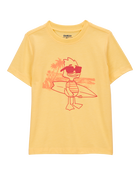 Toddler Cali Sun Surfing Duck Graphic Tee - Yellow, image 1 of 3 slides