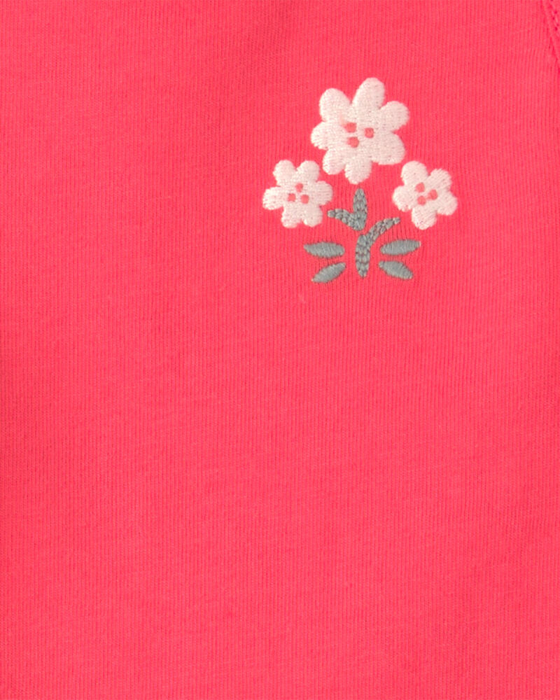 B&eacute;b&eacute; fille - Ensemble 3 pi&egrave;ces t-shirt &agrave; fleurs et short, image 3 sur 4 diapositives