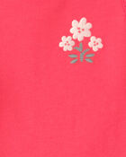 B&eacute;b&eacute; fille - Ensemble 3 pi&egrave;ces t-shirt &agrave; fleurs et short, image 3 sur 4 diapositives