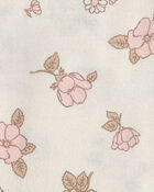 Baby Girl 4-Pack Flowers Receiving Blankets - Pink/Ivory, image 2 of 5 slides