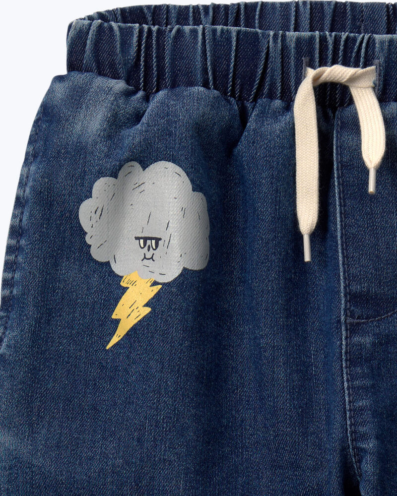 Tout-petit - Pantalon de jogging en denim &laquo;Splish, Splash&raquo; - Bleu, image 7 sur 7 diapositives