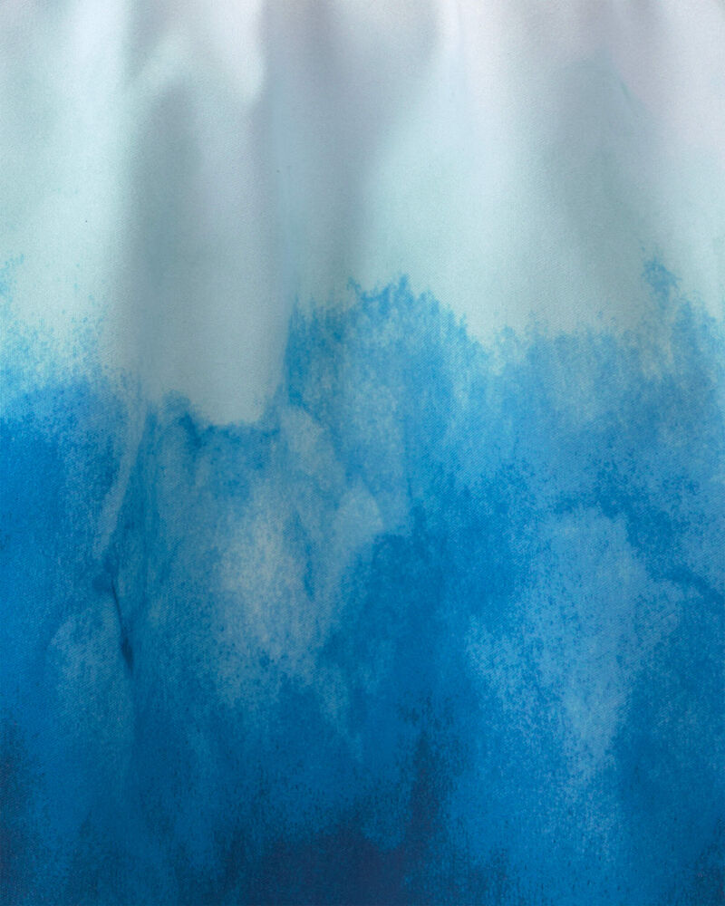 Boys Ombre Swim Trunks - White/Blue, image 3 of 4 slides