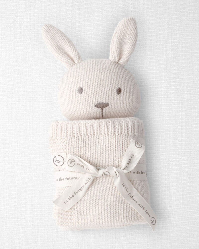 Baby Organic Cotton Bunny Lovey, image 3 of 5 slides