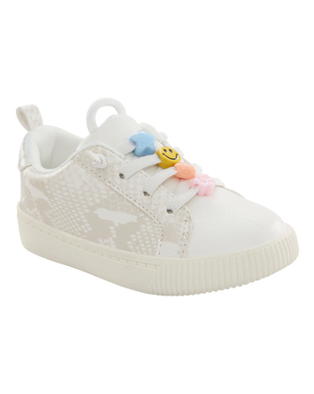 Toddler Snakeskin Pull On Sneakers, 