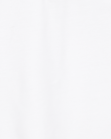 Toddler Pique Uniform Polo Shirt - White, 