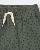 Tout-petit - Short classique &agrave; imprim&eacute; &agrave; pois avec poches - Vert olive, image 7 sur 7 diapositives