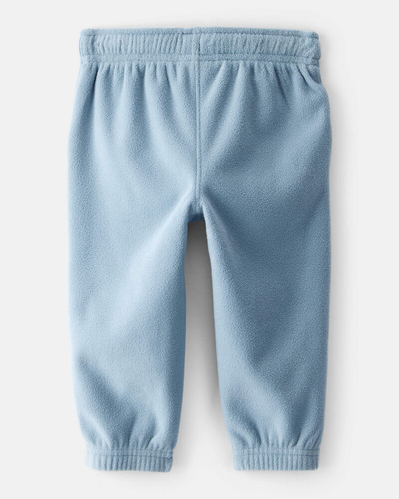 Baby Boy Fleece Joggers - Blue, image 2 of 4 slides