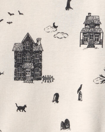 Toddler 2-Piece Organic Cotton Pajamas in Spooky Landscape, 
