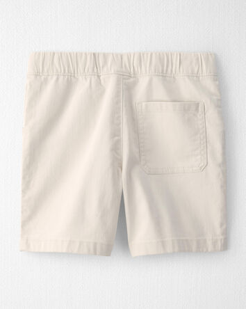 Boys Organic Cotton Shorts in Cream, 