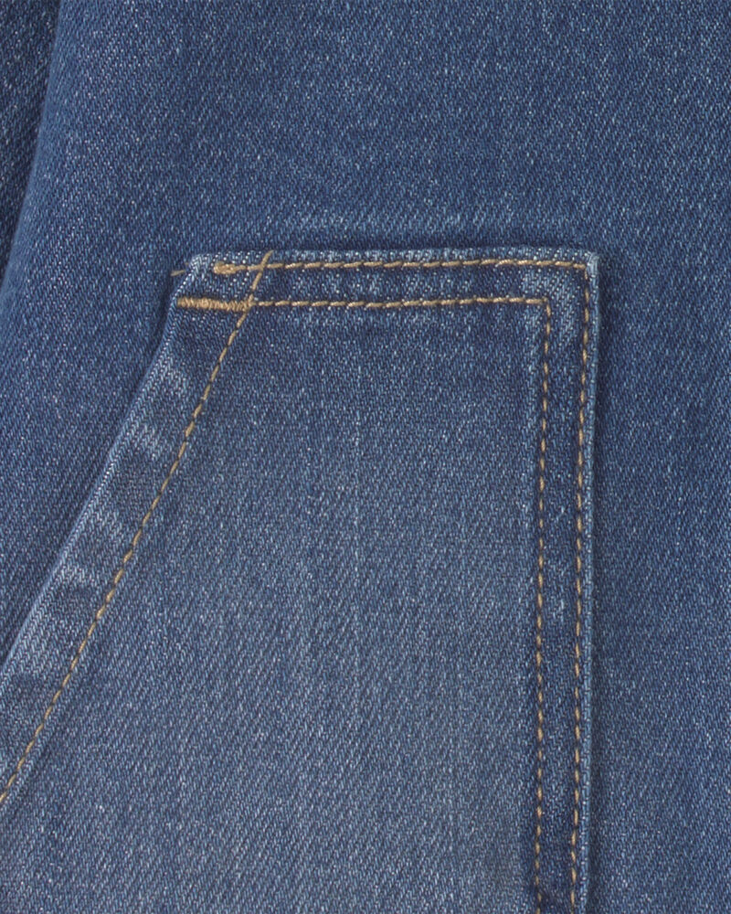 B&eacute;b&eacute; fille - Robe en denim &agrave; manches longues &ndash; D&eacute;lav&eacute; fonc&eacute;, image 4 sur 4 diapositives