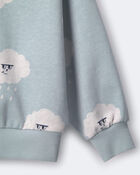 Tout-petit - Chandail &agrave; manches larges, nuage de pluie - Bleu p&acirc;le, image 6 sur 6 diapositives