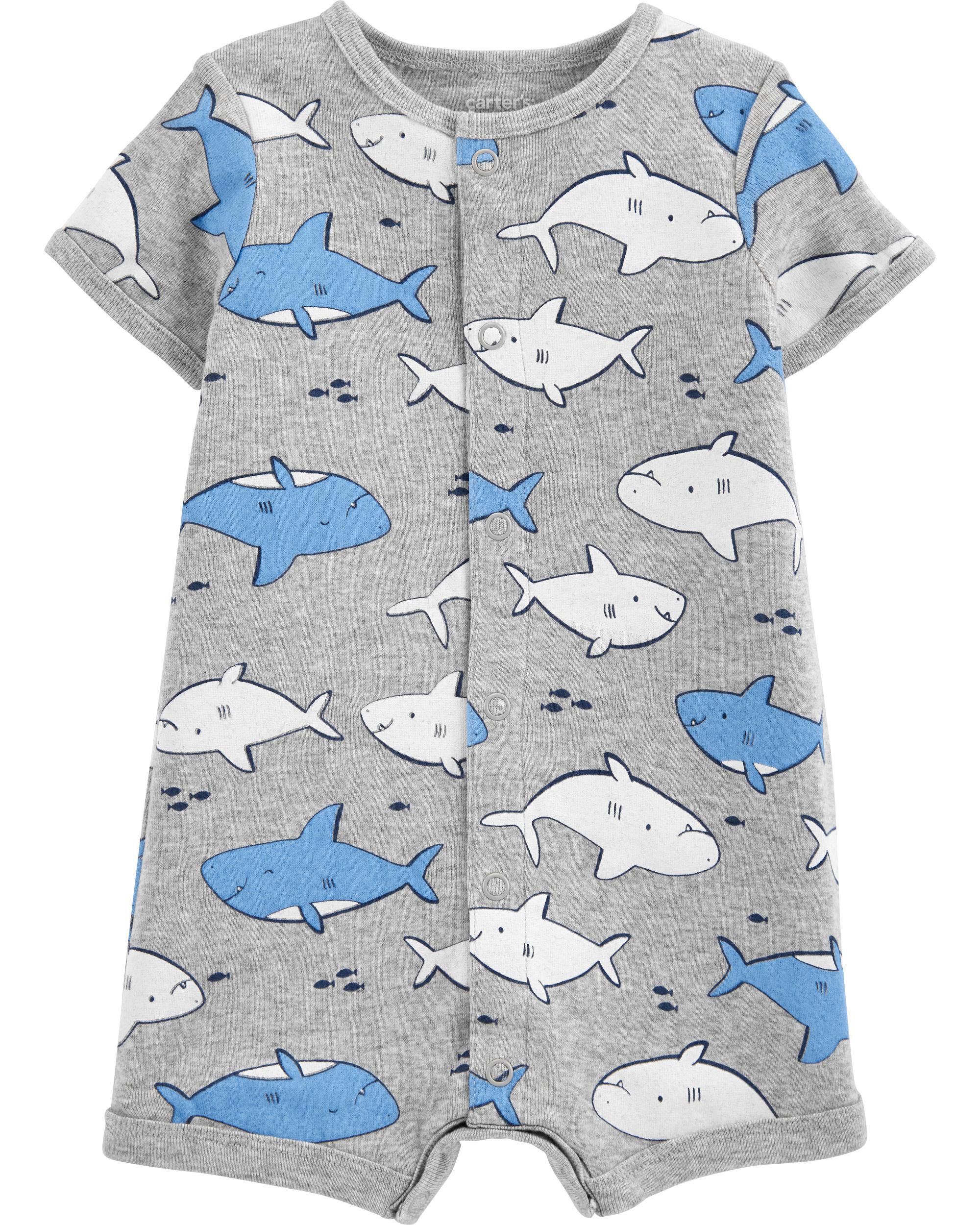 Whale Snap Up Romper