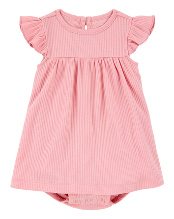 Baby 2-Piece Bodysuit Dress & Cardigan Set, 