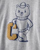 Toddler Boy Varsity Bear Long-Sleeve Graphic Tee - Grey, image 2 of 4 slides