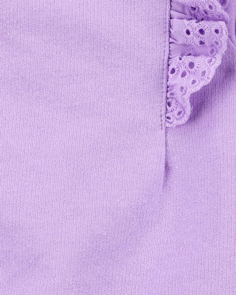 Baby Girl 3-Piece Flutter Outfit Set - Purple, image 3 of 5 slides