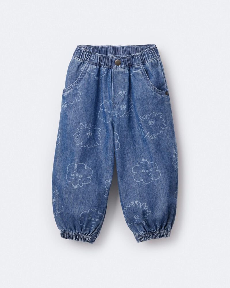 Toddler Squish Jump Rope Jogger in Denim - Blue, image 6 of 7 slides