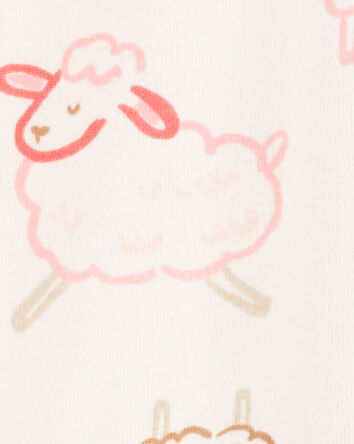 Bébé Ensemble 3 pièces gigoteuse convertible imprimé mouton rose, 