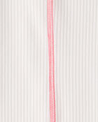 Girls Active Rib Long-Sleeve Top - Cream, image 2 of 3 slides