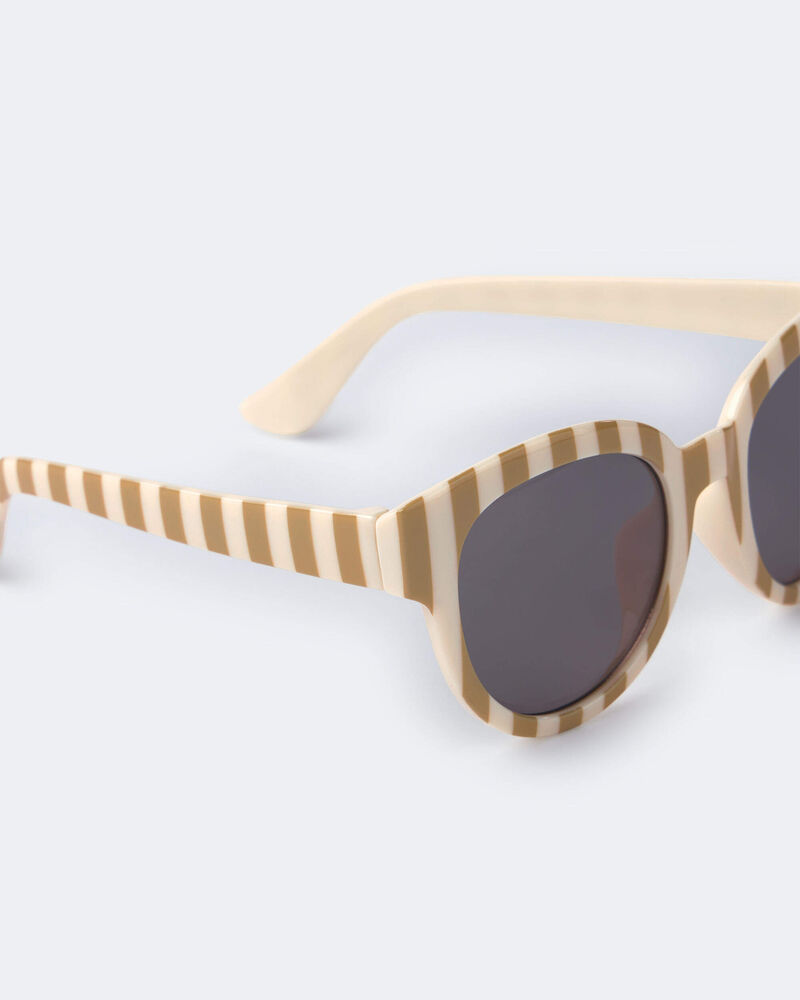 Toddler Stripe Sunglasses - Cream/Beige, image 4 of 6 slides