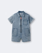 Tout-petit fille - Barboteuse en denim Day Out&trade;, image 2 sur 6 diapositives