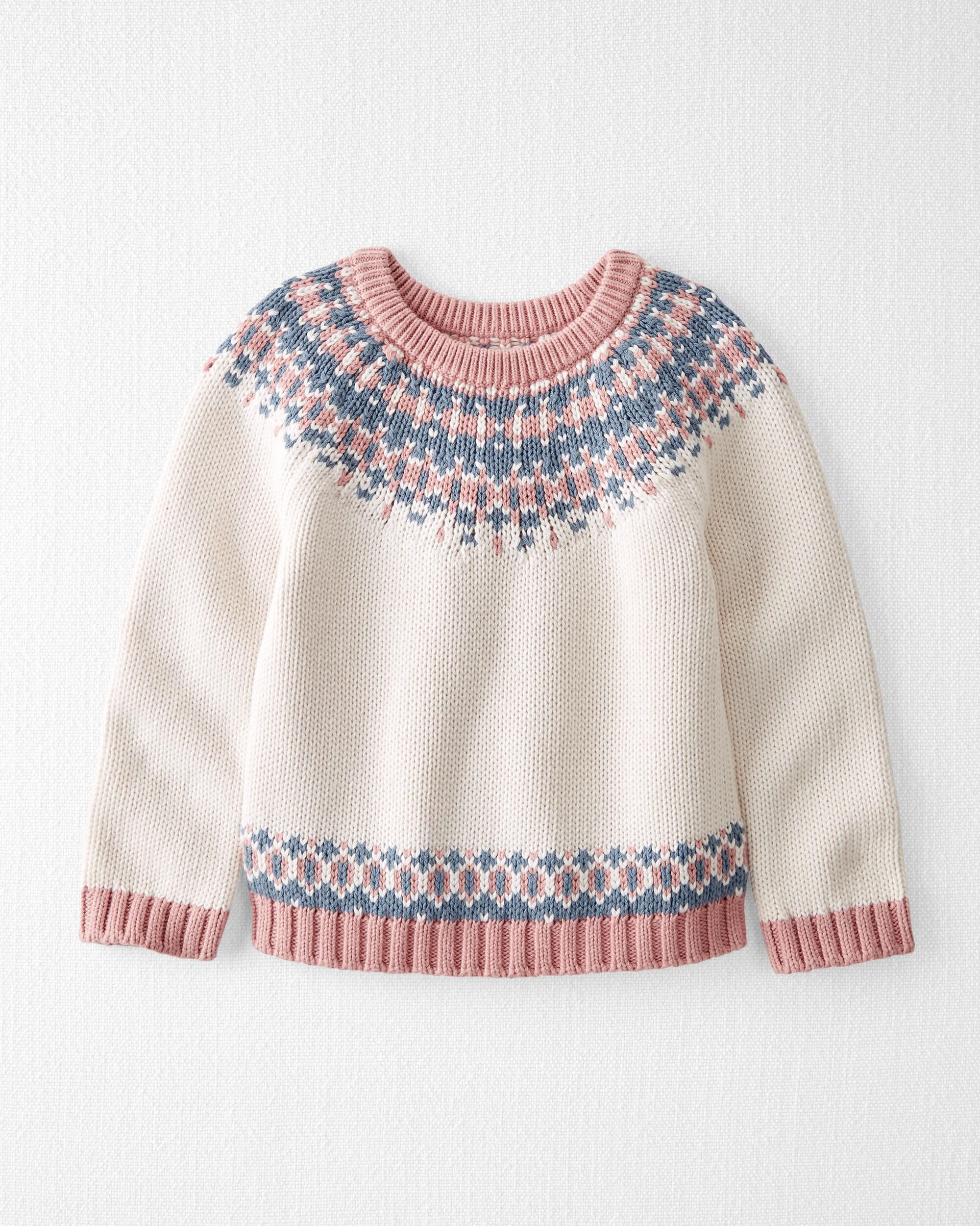 Baby fair isle sweater store