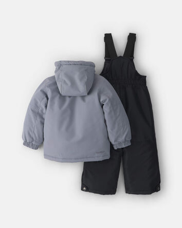 Toddler Boy 2 Piece Snowsuit- Grey, 