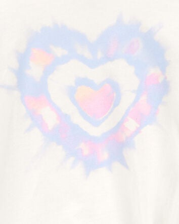 Toddler Heart Tie-Front Long-Sleeve Top - Cream, 