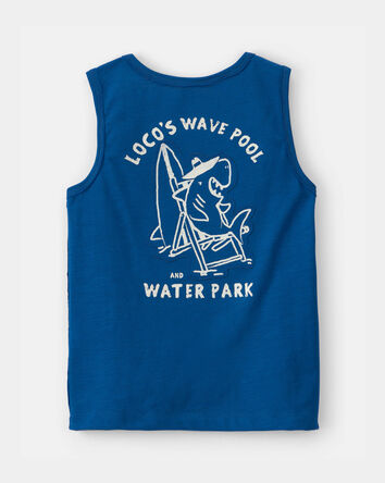 Toddler Boy Shark Tank Top - Navy Blue, 