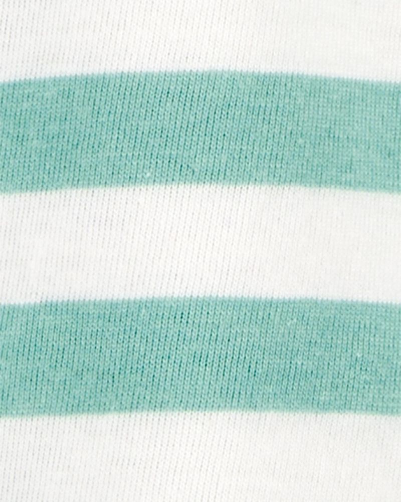 Toddler Striped Woven Short-Sleeve Tee, image 2 of 3 slides