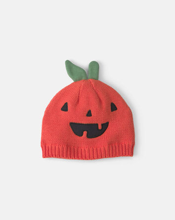 B&eacute;b&eacute; - Bonnet en tricot citrouille d&rsquo;Halloween &ndash; Orange, 