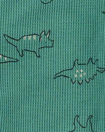 Toddler 1-Piece Dinosaur Thermal Footie Pyjamas, 