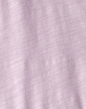 Filles - Haut p&eacute;plum &agrave; manches courtes - Mauve, 