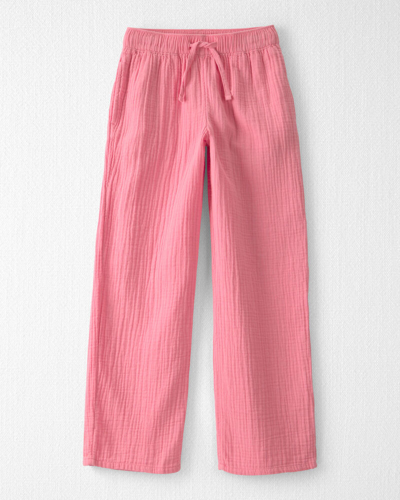 Girls Organic Cotton Gauze Pants, image 1 of 5 slides