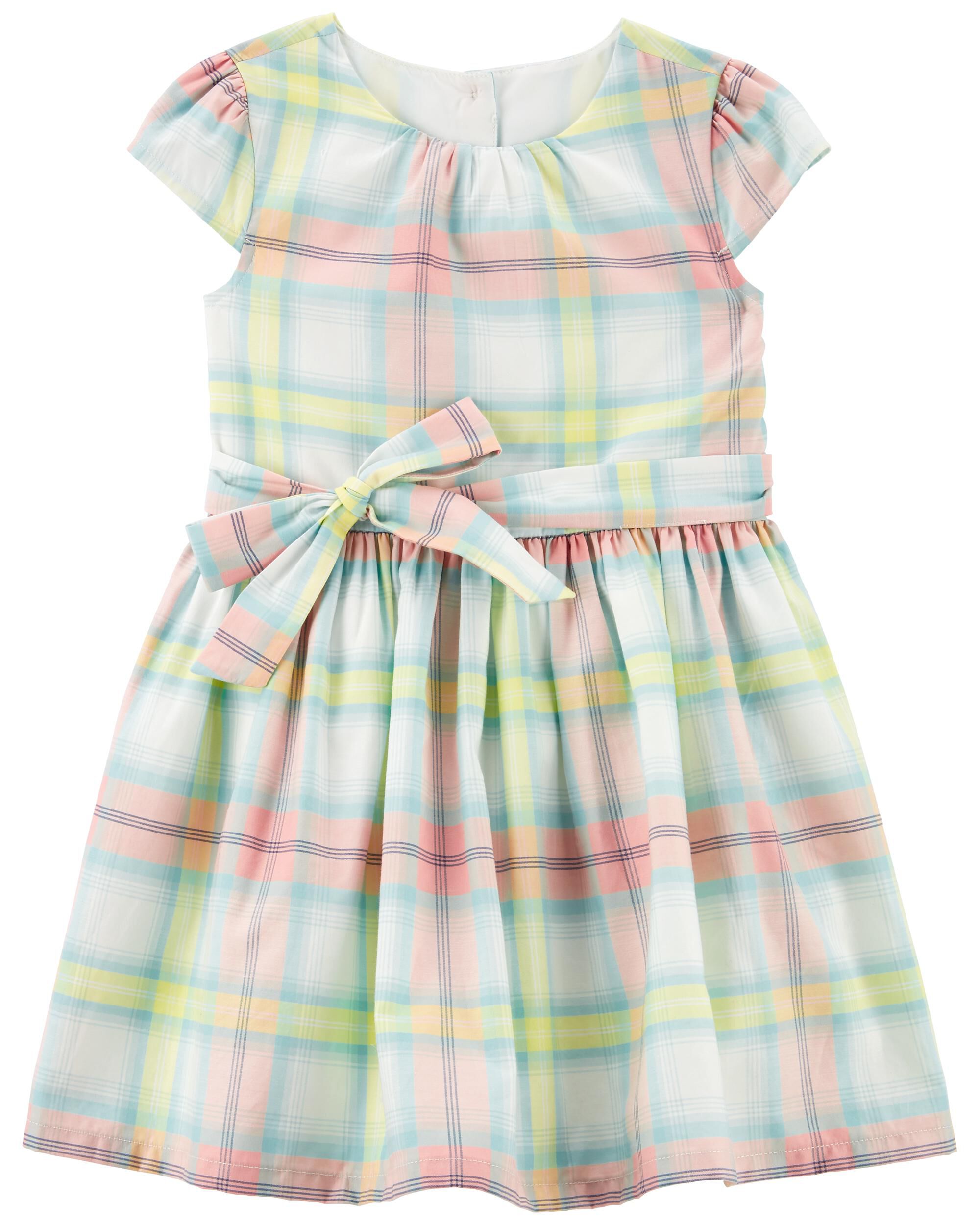 Plaid Easter Sateen Dress