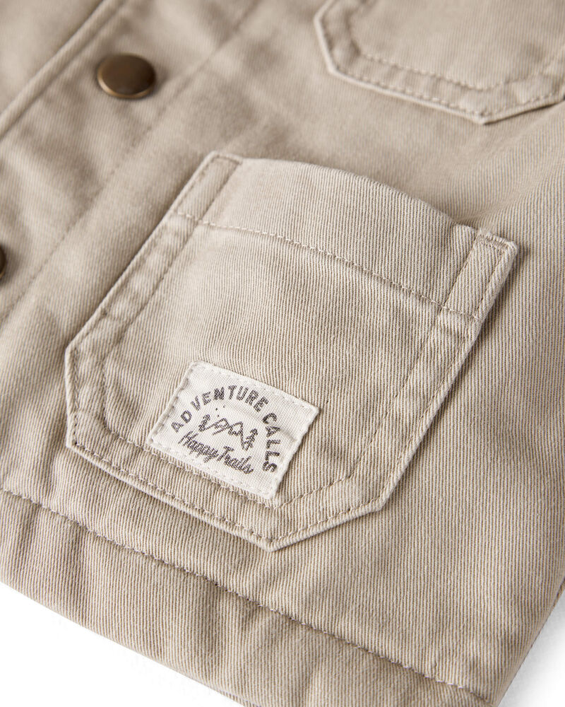 Baby Organic Cotton Twill Barn Jacket, image 3 of 5 slides
