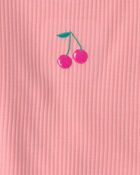 Toddler Girl Fruit Short-Sleeve Loose Fit 2-Piece pyjama Set - Pink, image 4 of 6 slides