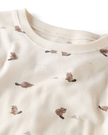 Kid Organic Cotton Pyjamas in Beavers' Creek Print, 