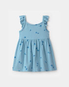 Baby Girl Blueberry Sleeveless Dress - Blue, image 1 of 4 slides