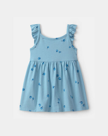 Baby Girl Blueberry Sleeveless Dress - Blue, 