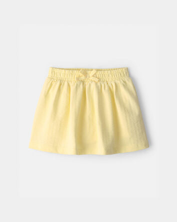 Toddler Girl Seersucker Skort - Yellow, 