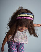 Toddler Girl 3-Pack Headbands - Dark Grey/Yellow/Purple, image 3 of 5 slides