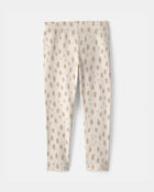 Tout-petit fille - Legging extensible &agrave; imprim&eacute; tachet&eacute; - Cr&egrave;me, image 2 sur 3 diapositives