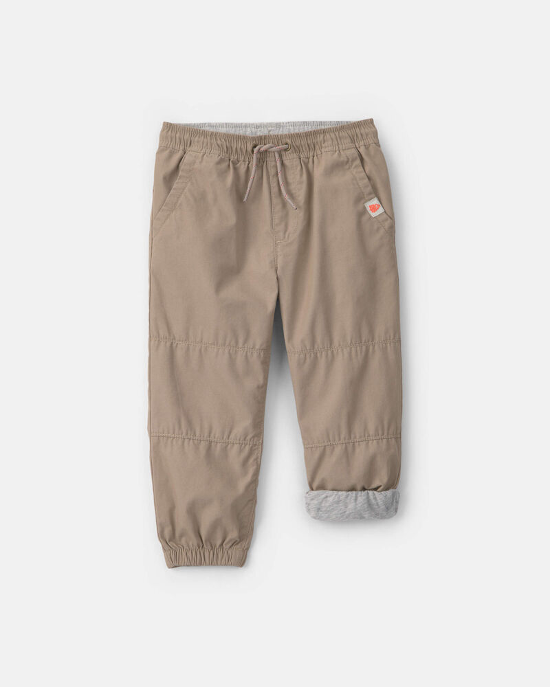 Tout-petit gar&ccedil;on &ndash; Pantalon de jogging en popeline &ndash; Kaki, image 4 sur 4 diapositives