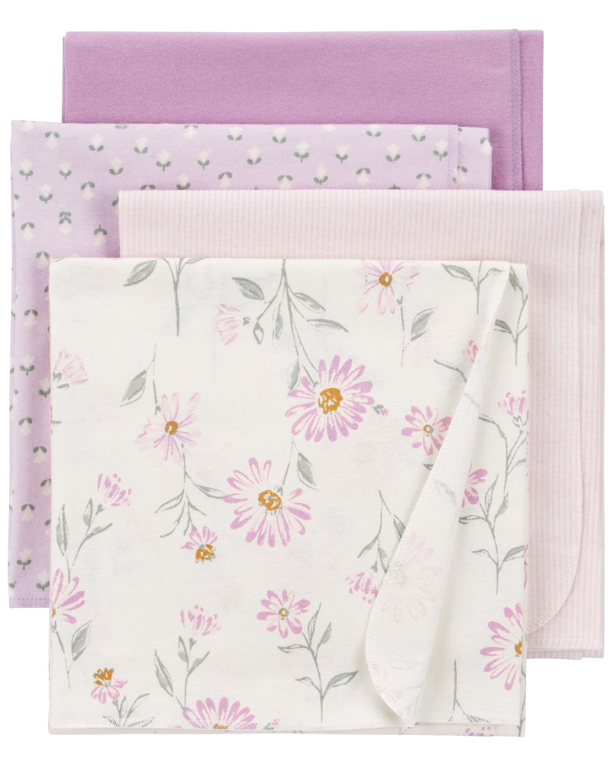 Baby 4 Pack Receiving Blankets