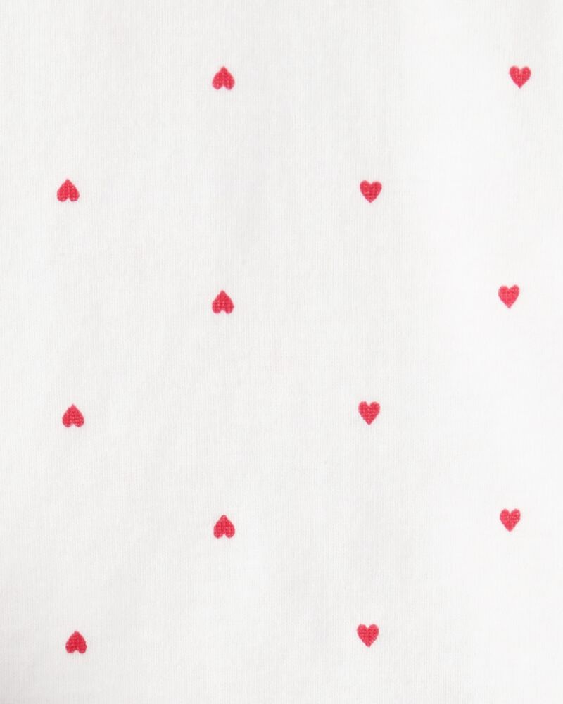 Baby Girl 3-Piece Heart Quilted Vest Outfit Set - Red, image 6 of 7 slides