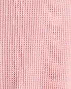 Baby Girl Cotton Long-Sleeve  2-Way Zip Sleeper - Pink, image 4 of 5 slides