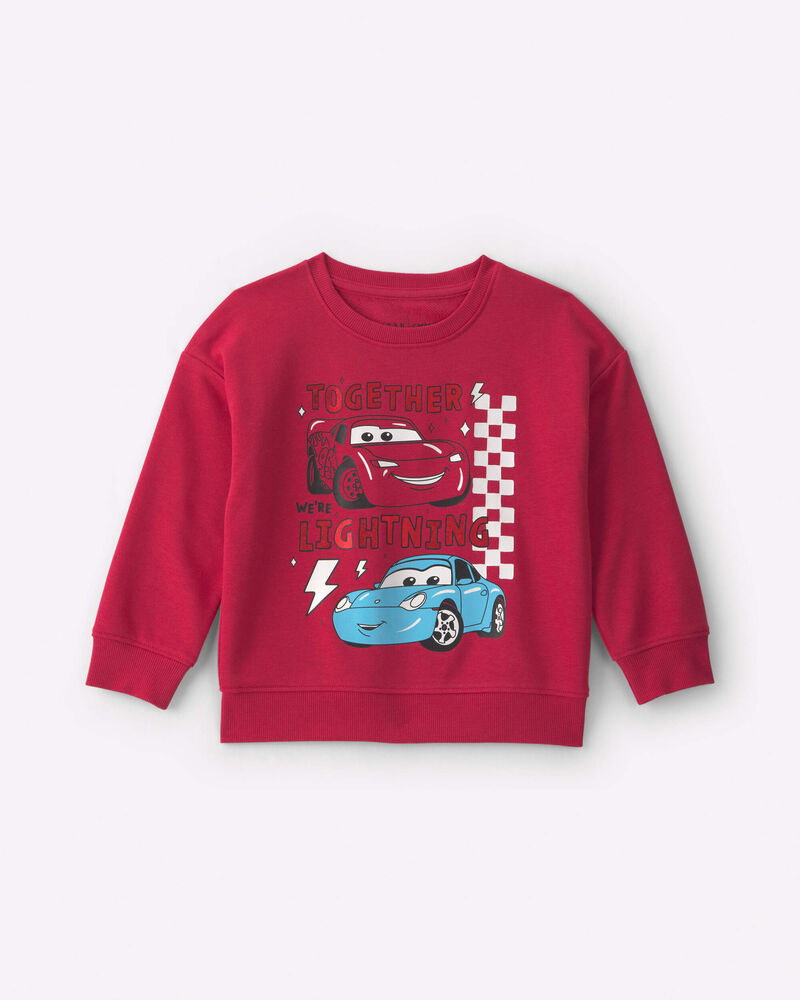 Toddler Boy 'Together We're Lightning' &copy;Disney/Pixar Cars Pullover Sweatshirt - Red, image 1 of 2 slides