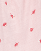 Baby 2-Piece Printed Bodysuit Pant Set - Pink/Navy, image 2 of 4 slides