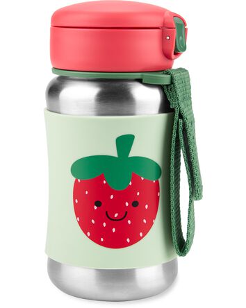 Bouteille &agrave; paille en acier inoxydable &agrave; fraise, 