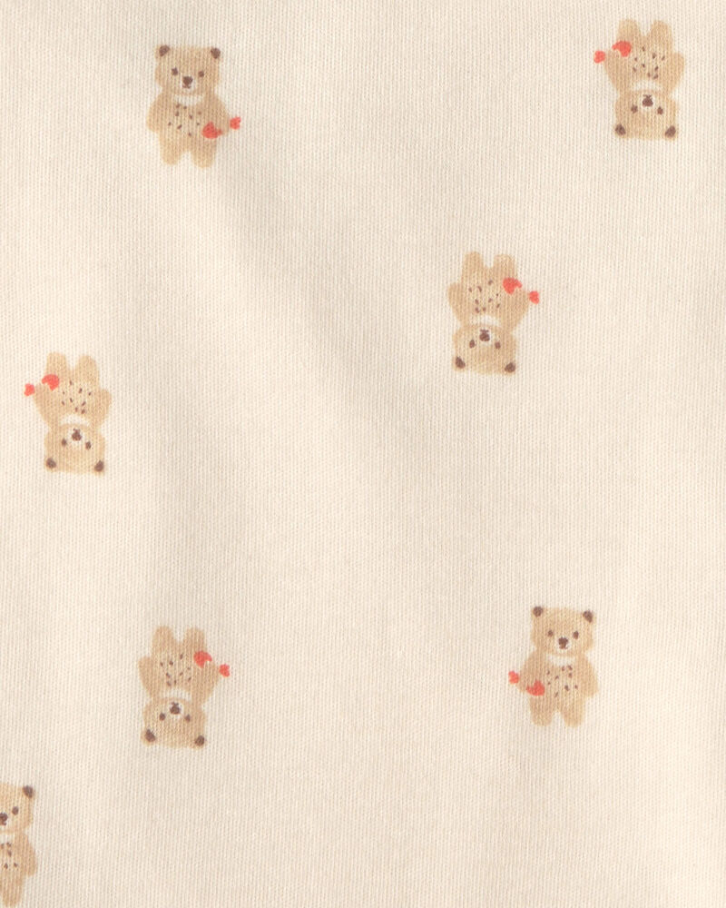 Baby Boy 4-Pack Bear Burp Cloths - Brown/Ivory, image 2 of 3 slides